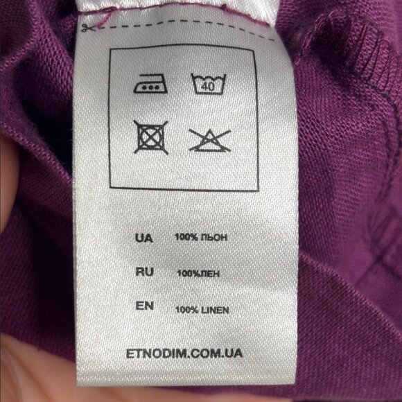 100% linen Etnodim boho blouse - Picture 10 of 10